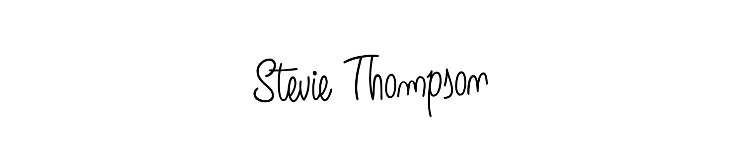 Stevie Thompson stylish signature style. Best Handwritten Sign (Angelique-Rose-font-FFP) for my name. Handwritten Signature Collection Ideas for my name Stevie Thompson. Stevie Thompson signature style 5 images and pictures png