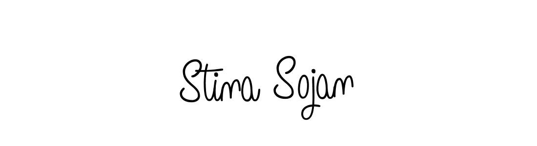 You should practise on your own different ways (Angelique-Rose-font-FFP) to write your name (Stina Sojan) in signature. don't let someone else do it for you. Stina Sojan signature style 5 images and pictures png