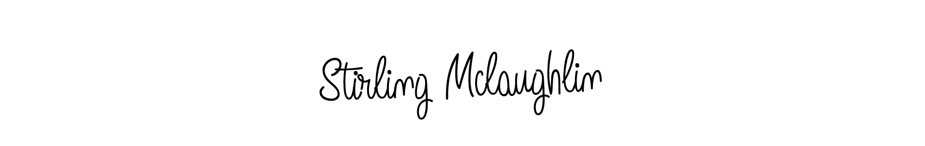 Use a signature maker to create a handwritten signature online. With this signature software, you can design (Angelique-Rose-font-FFP) your own signature for name Stirling Mclaughlin. Stirling Mclaughlin signature style 5 images and pictures png
