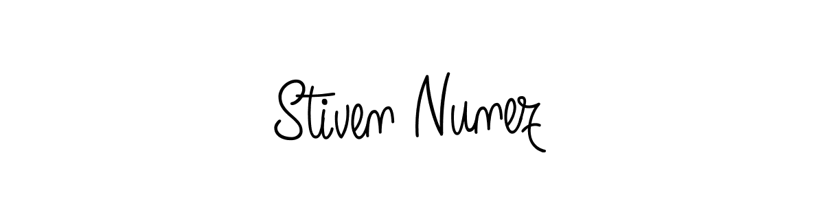 Angelique-Rose-font-FFP is a professional signature style that is perfect for those who want to add a touch of class to their signature. It is also a great choice for those who want to make their signature more unique. Get Stiven Nunez name to fancy signature for free. Stiven Nunez signature style 5 images and pictures png