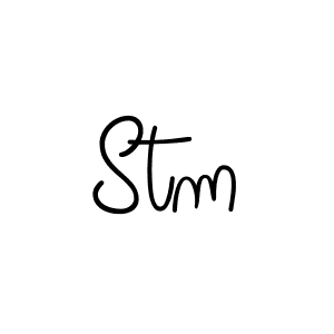 Stm stylish signature style. Best Handwritten Sign (Angelique-Rose-font-FFP) for my name. Handwritten Signature Collection Ideas for my name Stm. Stm signature style 5 images and pictures png