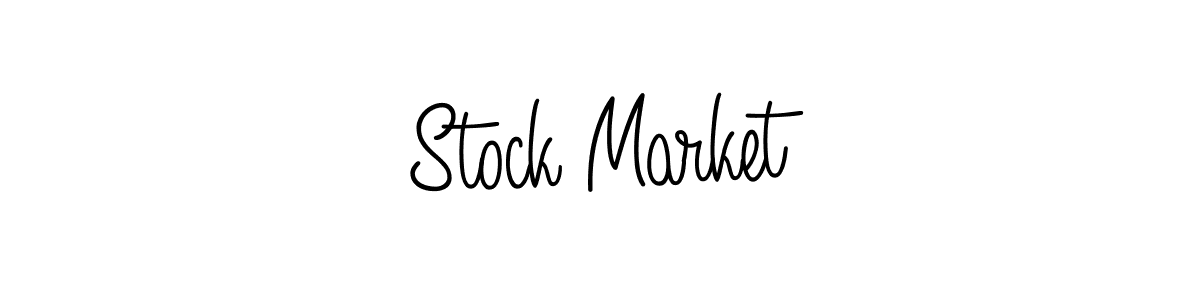 Make a beautiful signature design for name Stock Market. With this signature (Angelique-Rose-font-FFP) style, you can create a handwritten signature for free. Stock Market signature style 5 images and pictures png