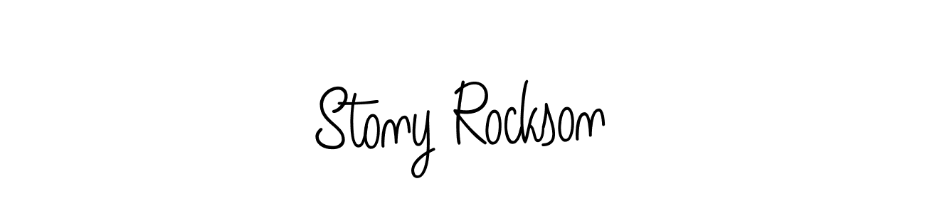 Create a beautiful signature design for name Stony Rockson. With this signature (Angelique-Rose-font-FFP) fonts, you can make a handwritten signature for free. Stony Rockson signature style 5 images and pictures png