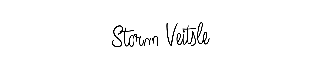 Create a beautiful signature design for name Storm Veitsle. With this signature (Angelique-Rose-font-FFP) fonts, you can make a handwritten signature for free. Storm Veitsle signature style 5 images and pictures png