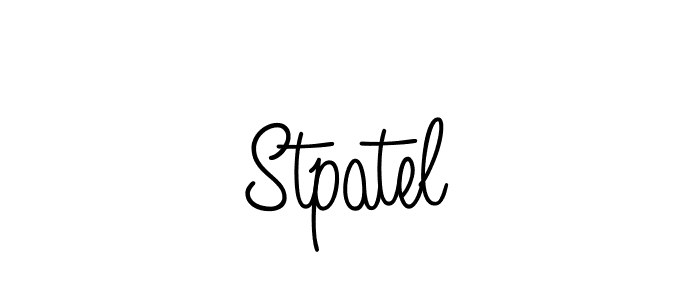 Use a signature maker to create a handwritten signature online. With this signature software, you can design (Angelique-Rose-font-FFP) your own signature for name Stpatel. Stpatel signature style 5 images and pictures png