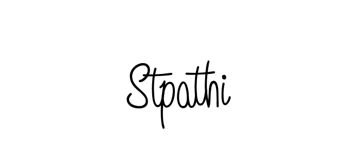 How to Draw Stpathi signature style? Angelique-Rose-font-FFP is a latest design signature styles for name Stpathi. Stpathi signature style 5 images and pictures png