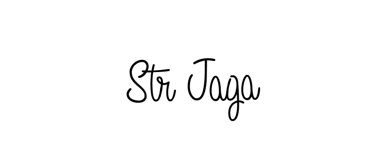 Make a beautiful signature design for name Str Jaga. With this signature (Angelique-Rose-font-FFP) style, you can create a handwritten signature for free. Str Jaga signature style 5 images and pictures png