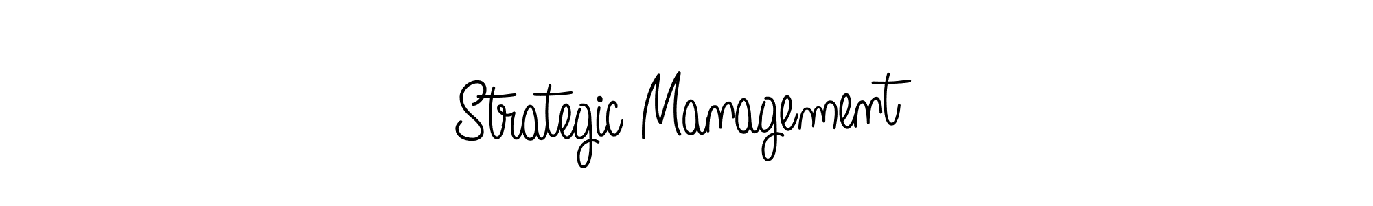 Create a beautiful signature design for name Strategic Management. With this signature (Angelique-Rose-font-FFP) fonts, you can make a handwritten signature for free. Strategic Management signature style 5 images and pictures png