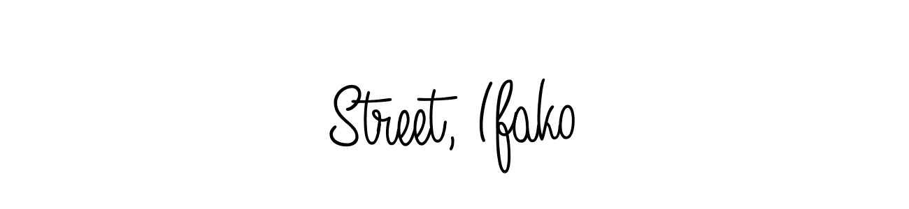 Use a signature maker to create a handwritten signature online. With this signature software, you can design (Angelique-Rose-font-FFP) your own signature for name Street, Ifako. Street, Ifako signature style 5 images and pictures png