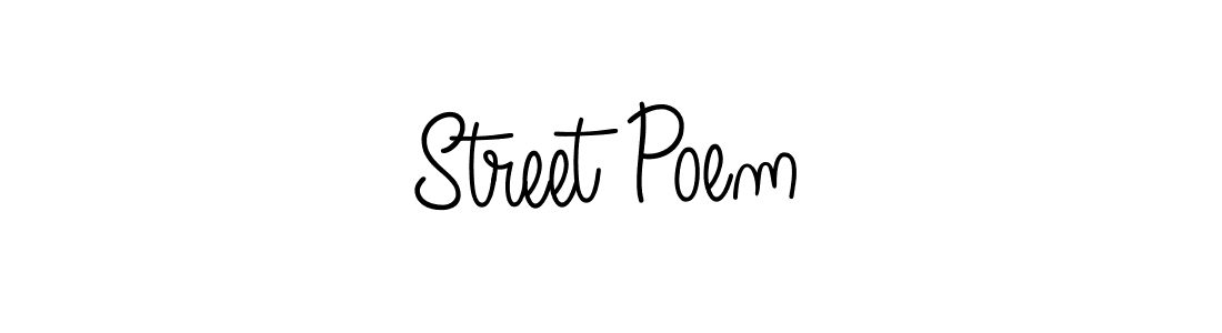 How to make Street Poem name signature. Use Angelique-Rose-font-FFP style for creating short signs online. This is the latest handwritten sign. Street Poem signature style 5 images and pictures png