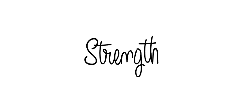 How to make Strength signature? Angelique-Rose-font-FFP is a professional autograph style. Create handwritten signature for Strength name. Strength signature style 5 images and pictures png