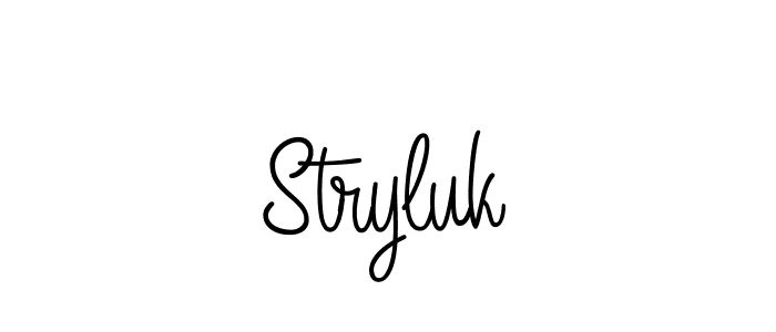 How to Draw Stryluk signature style? Angelique-Rose-font-FFP is a latest design signature styles for name Stryluk. Stryluk signature style 5 images and pictures png