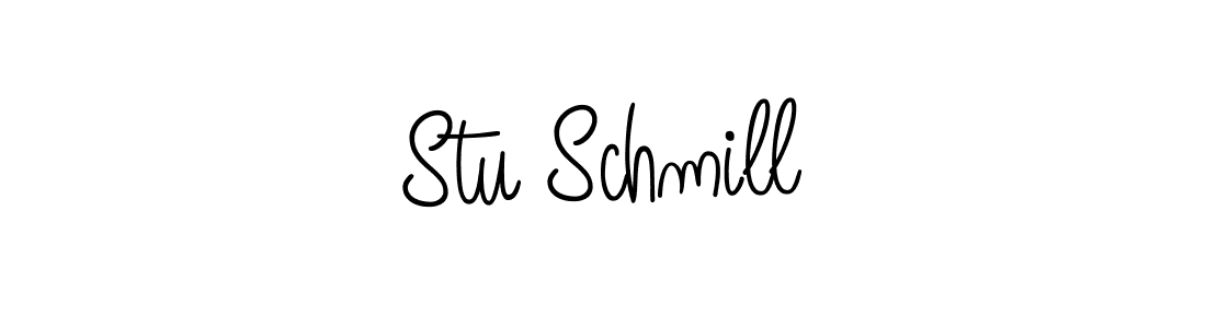 How to make Stu Schmill name signature. Use Angelique-Rose-font-FFP style for creating short signs online. This is the latest handwritten sign. Stu Schmill signature style 5 images and pictures png
