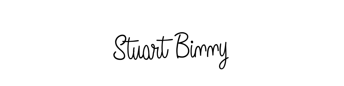 Make a beautiful signature design for name Stuart Binny. With this signature (Angelique-Rose-font-FFP) style, you can create a handwritten signature for free. Stuart Binny signature style 5 images and pictures png