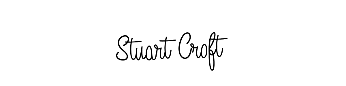 Make a beautiful signature design for name Stuart Croft. With this signature (Angelique-Rose-font-FFP) style, you can create a handwritten signature for free. Stuart Croft signature style 5 images and pictures png