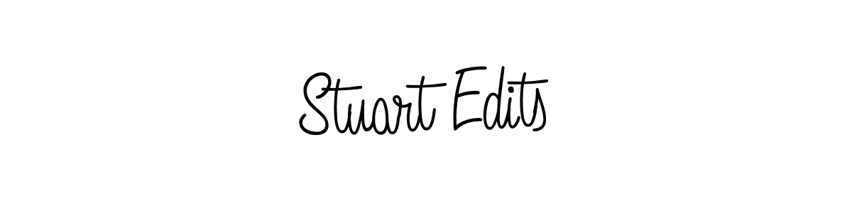 Use a signature maker to create a handwritten signature online. With this signature software, you can design (Angelique-Rose-font-FFP) your own signature for name Stuart Edits. Stuart Edits signature style 5 images and pictures png