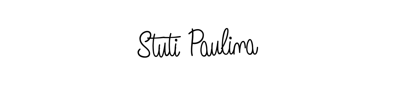 How to make Stuti Paulina signature? Angelique-Rose-font-FFP is a professional autograph style. Create handwritten signature for Stuti Paulina name. Stuti Paulina signature style 5 images and pictures png
