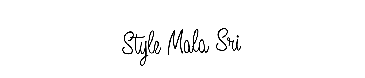 The best way (Angelique-Rose-font-FFP) to make a short signature is to pick only two or three words in your name. The name Style Mala Sri include a total of six letters. For converting this name. Style Mala Sri signature style 5 images and pictures png