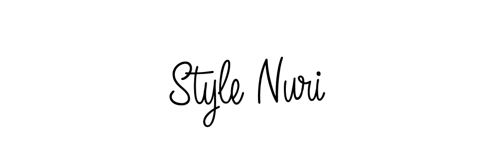 You should practise on your own different ways (Angelique-Rose-font-FFP) to write your name (Style Nuri) in signature. don't let someone else do it for you. Style Nuri signature style 5 images and pictures png