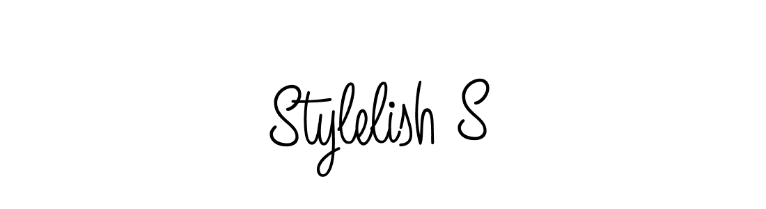 The best way (Angelique-Rose-font-FFP) to make a short signature is to pick only two or three words in your name. The name Stylelish S include a total of six letters. For converting this name. Stylelish S signature style 5 images and pictures png