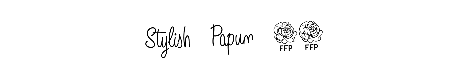 Create a beautiful signature design for name Stylish   Papun   05. With this signature (Angelique-Rose-font-FFP) fonts, you can make a handwritten signature for free. Stylish   Papun   05 signature style 5 images and pictures png