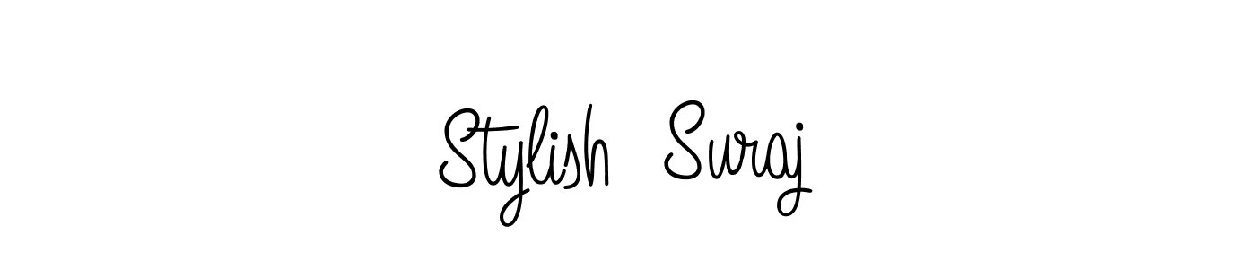 How to make Stylish  Suraj signature? Angelique-Rose-font-FFP is a professional autograph style. Create handwritten signature for Stylish  Suraj name. Stylish  Suraj signature style 5 images and pictures png