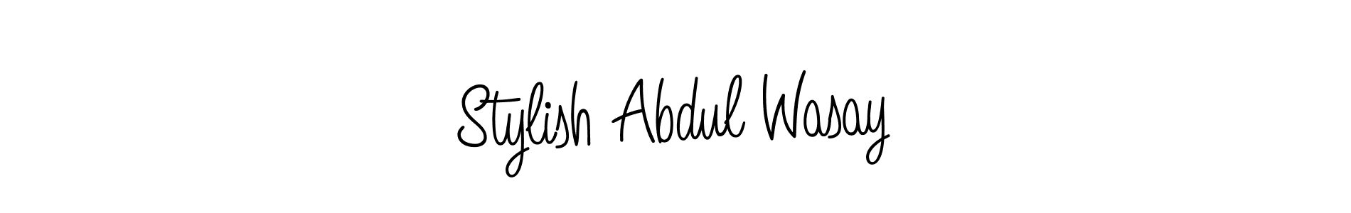 Make a short Stylish Abdul Wasay signature style. Manage your documents anywhere anytime using Angelique-Rose-font-FFP. Create and add eSignatures, submit forms, share and send files easily. Stylish Abdul Wasay signature style 5 images and pictures png
