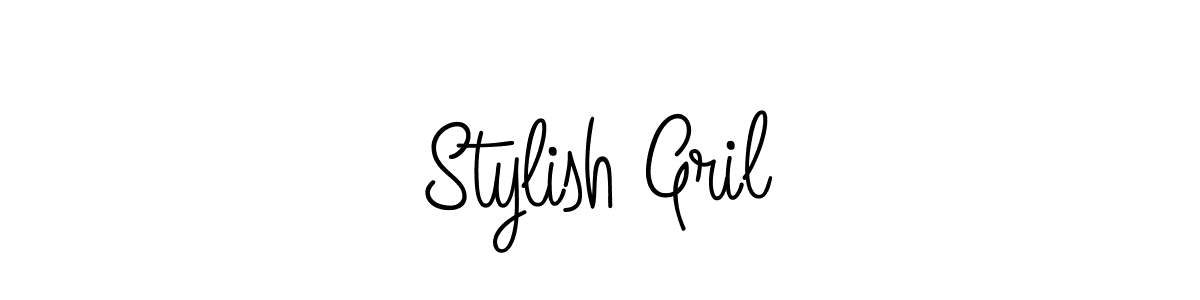 Make a beautiful signature design for name Stylish Gril. With this signature (Angelique-Rose-font-FFP) style, you can create a handwritten signature for free. Stylish Gril signature style 5 images and pictures png