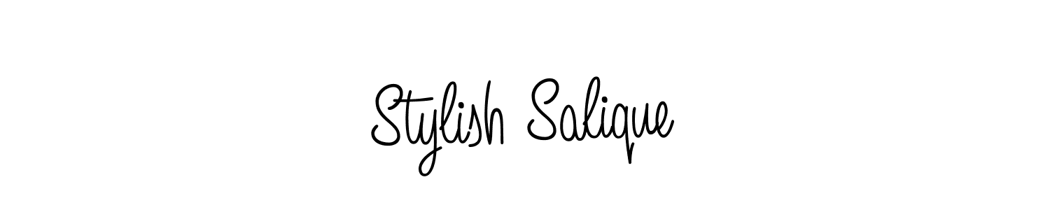 This is the best signature style for the Stylish Salique name. Also you like these signature font (Angelique-Rose-font-FFP). Mix name signature. Stylish Salique signature style 5 images and pictures png