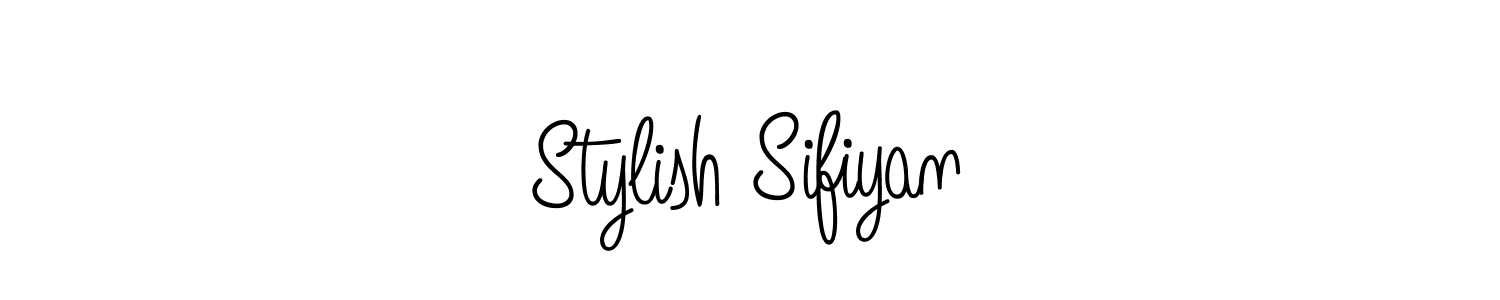 Make a beautiful signature design for name Stylish Sifiyan. With this signature (Angelique-Rose-font-FFP) style, you can create a handwritten signature for free. Stylish Sifiyan signature style 5 images and pictures png