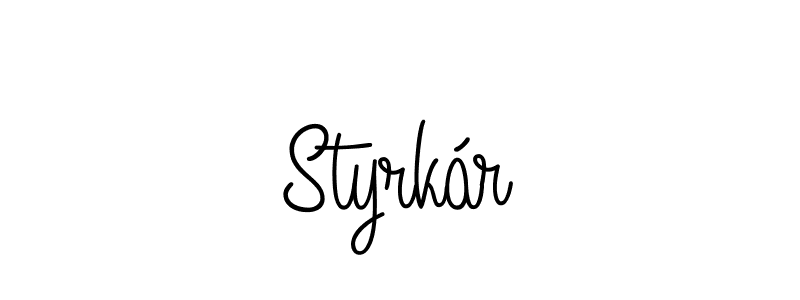 if you are searching for the best signature style for your name Styrkár. so please give up your signature search. here we have designed multiple signature styles  using Angelique-Rose-font-FFP. Styrkár signature style 5 images and pictures png