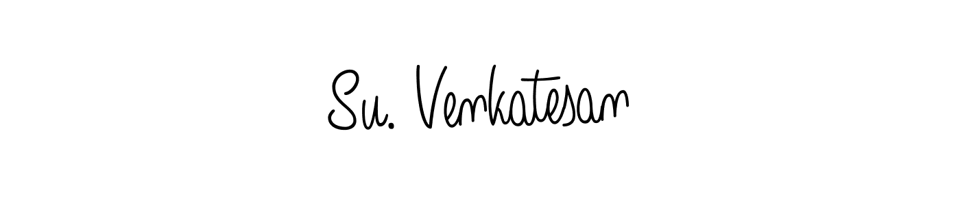 How to make Su. Venkatesan name signature. Use Angelique-Rose-font-FFP style for creating short signs online. This is the latest handwritten sign. Su. Venkatesan signature style 5 images and pictures png