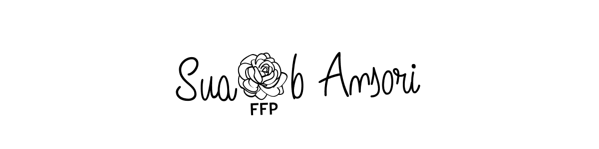 Also we have Sua3b Ansori name is the best signature style. Create professional handwritten signature collection using Angelique-Rose-font-FFP autograph style. Sua3b Ansori signature style 5 images and pictures png
