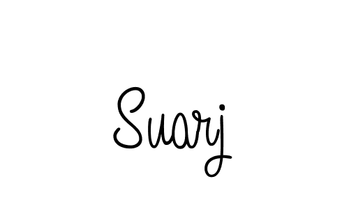 How to make Suarj signature? Angelique-Rose-font-FFP is a professional autograph style. Create handwritten signature for Suarj name. Suarj signature style 5 images and pictures png