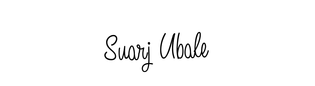 The best way (Angelique-Rose-font-FFP) to make a short signature is to pick only two or three words in your name. The name Suarj Ubale include a total of six letters. For converting this name. Suarj Ubale signature style 5 images and pictures png