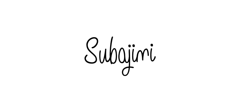 How to make Subajini signature? Angelique-Rose-font-FFP is a professional autograph style. Create handwritten signature for Subajini name. Subajini signature style 5 images and pictures png