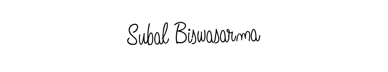 Make a beautiful signature design for name Subal Biswasarma. With this signature (Angelique-Rose-font-FFP) style, you can create a handwritten signature for free. Subal Biswasarma signature style 5 images and pictures png