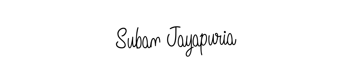 Angelique-Rose-font-FFP is a professional signature style that is perfect for those who want to add a touch of class to their signature. It is also a great choice for those who want to make their signature more unique. Get Suban Jayapuria name to fancy signature for free. Suban Jayapuria signature style 5 images and pictures png