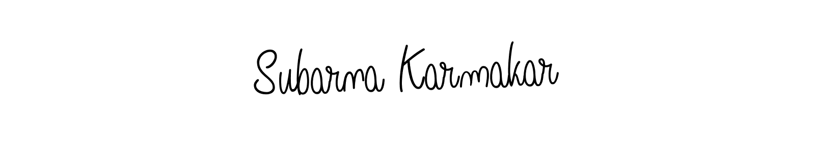 Design your own signature with our free online signature maker. With this signature software, you can create a handwritten (Angelique-Rose-font-FFP) signature for name Subarna Karmakar. Subarna Karmakar signature style 5 images and pictures png