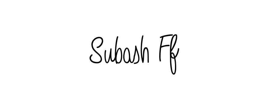 Create a beautiful signature design for name Subash Ff. With this signature (Angelique-Rose-font-FFP) fonts, you can make a handwritten signature for free. Subash Ff signature style 5 images and pictures png