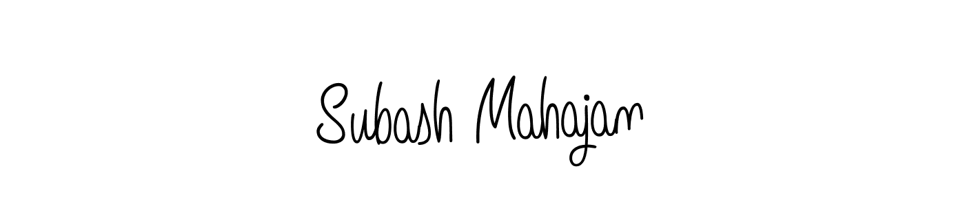 How to Draw Subash Mahajan signature style? Angelique-Rose-font-FFP is a latest design signature styles for name Subash Mahajan. Subash Mahajan signature style 5 images and pictures png