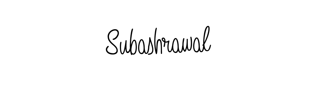 How to make Subashrawal name signature. Use Angelique-Rose-font-FFP style for creating short signs online. This is the latest handwritten sign. Subashrawal signature style 5 images and pictures png
