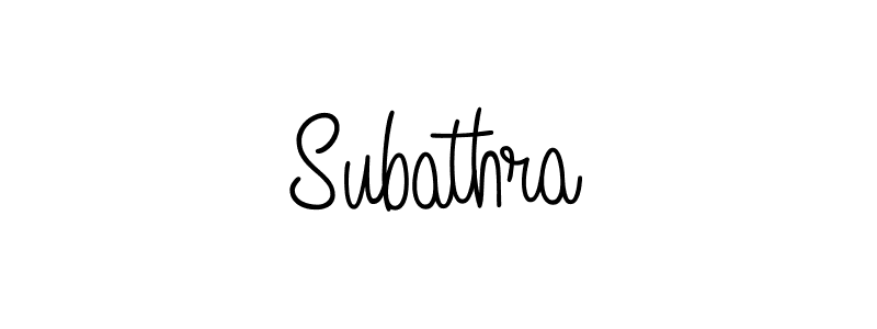 Create a beautiful signature design for name Subathra. With this signature (Angelique-Rose-font-FFP) fonts, you can make a handwritten signature for free. Subathra signature style 5 images and pictures png