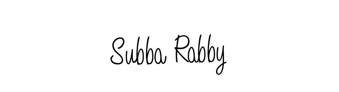 Make a short Subba Rabby signature style. Manage your documents anywhere anytime using Angelique-Rose-font-FFP. Create and add eSignatures, submit forms, share and send files easily. Subba Rabby signature style 5 images and pictures png