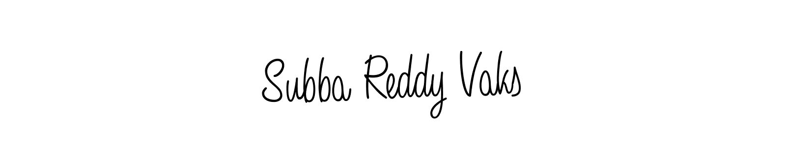 It looks lik you need a new signature style for name Subba Reddy Vaks. Design unique handwritten (Angelique-Rose-font-FFP) signature with our free signature maker in just a few clicks. Subba Reddy Vaks signature style 5 images and pictures png