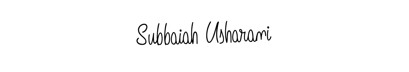 It looks lik you need a new signature style for name Subbaiah Usharani. Design unique handwritten (Angelique-Rose-font-FFP) signature with our free signature maker in just a few clicks. Subbaiah Usharani signature style 5 images and pictures png
