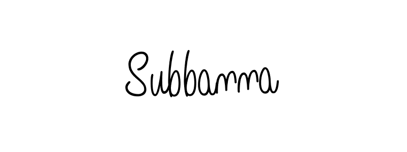 Make a beautiful signature design for name Subbanna. Use this online signature maker to create a handwritten signature for free. Subbanna signature style 5 images and pictures png