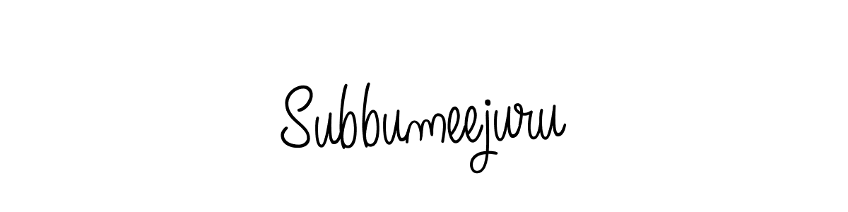 How to Draw Subbumeejuru signature style? Angelique-Rose-font-FFP is a latest design signature styles for name Subbumeejuru. Subbumeejuru signature style 5 images and pictures png