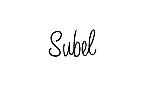 Create a beautiful signature design for name Subel. With this signature (Angelique-Rose-font-FFP) fonts, you can make a handwritten signature for free. Subel signature style 5 images and pictures png