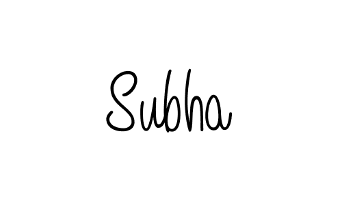 Subha stylish signature style. Best Handwritten Sign (Angelique-Rose-font-FFP) for my name. Handwritten Signature Collection Ideas for my name Subha. Subha signature style 5 images and pictures png